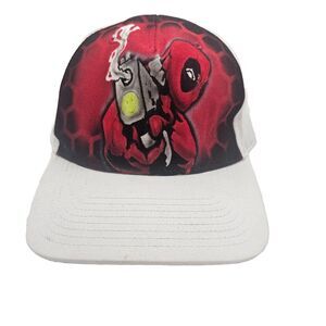 Deadpool Smoking Gun All Over Print Double Snapback Hat Cap COBRA OSFA